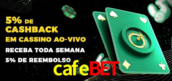 Promoções do cassino ao Vivo cafebet